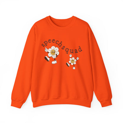 Speech Squad SLP Sweatshirt – Boho Minimalist Speech Language Pathologist Crewneck, Therapist Gift