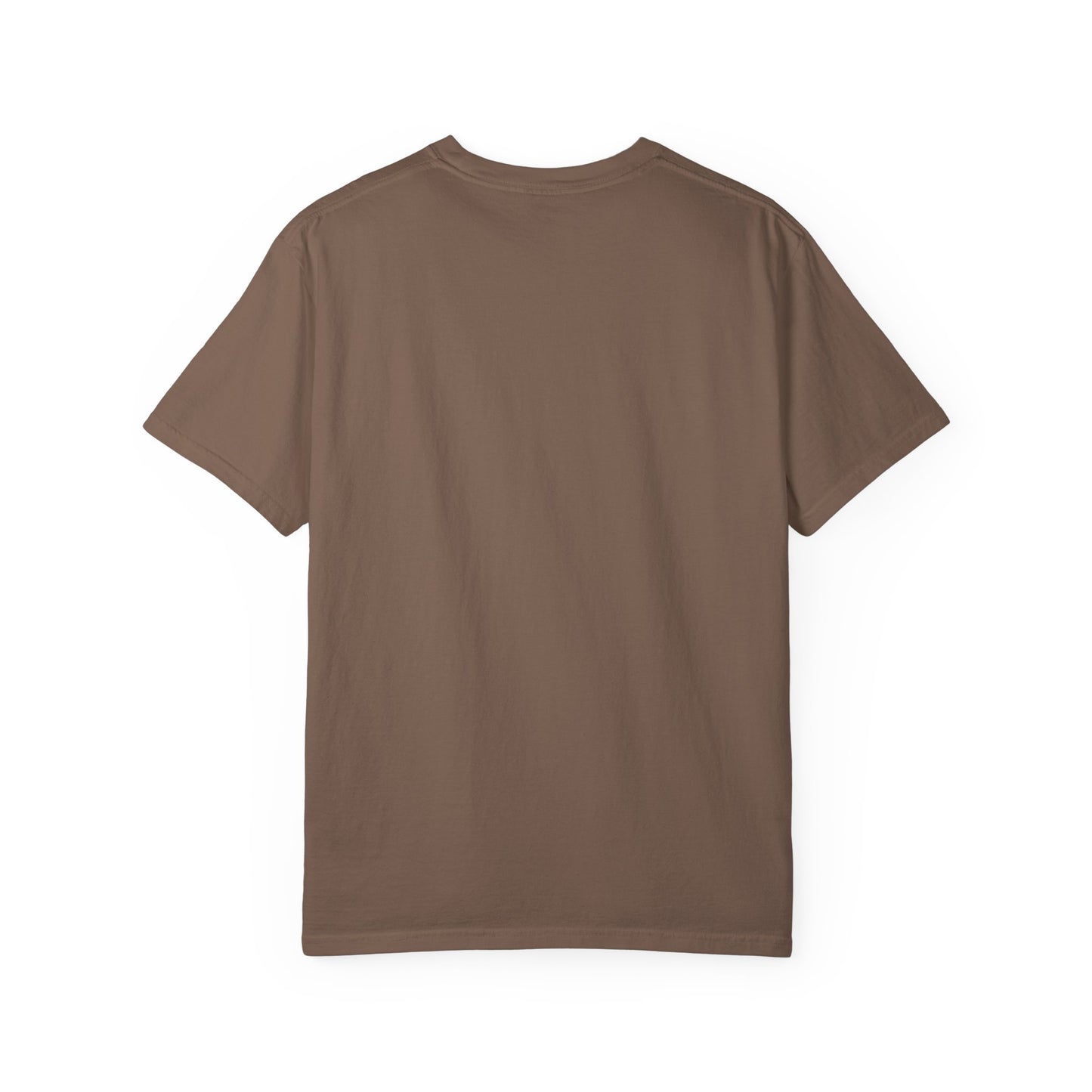Brown Comfort Colors t-shirt, plain back view - Ghost Teacher Shirt by The Teechers Thread