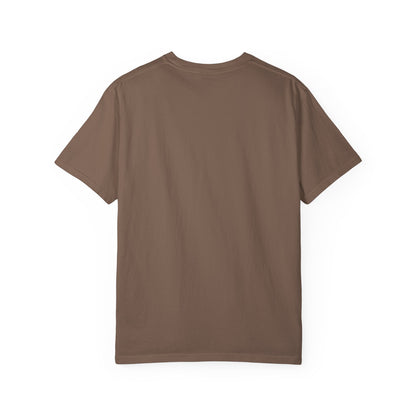 Brown Comfort Colors t-shirt, plain back view - Ghost Teacher Shirt by The Teechers Thread