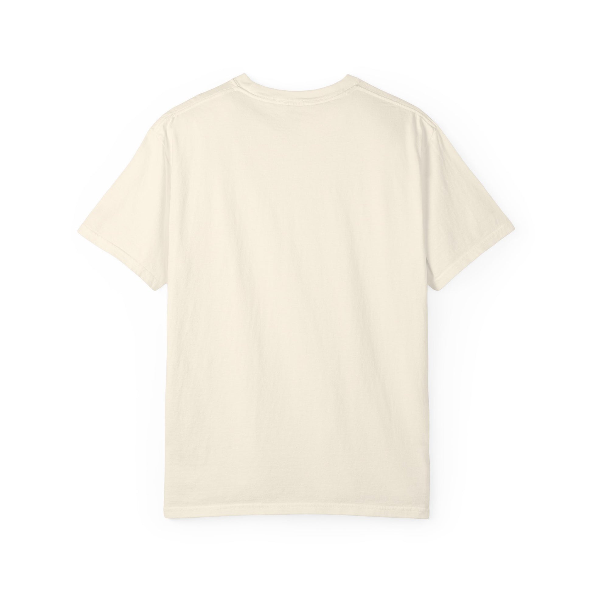Cream Comfort Colors t-shirt, plain back view - Ghost Teacher Shirt by The Teechers Thread