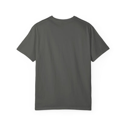 Charcoal grey Comfort Colors t-shirt, plain back view - Ghost Teacher Shirt by The Teechers Thread